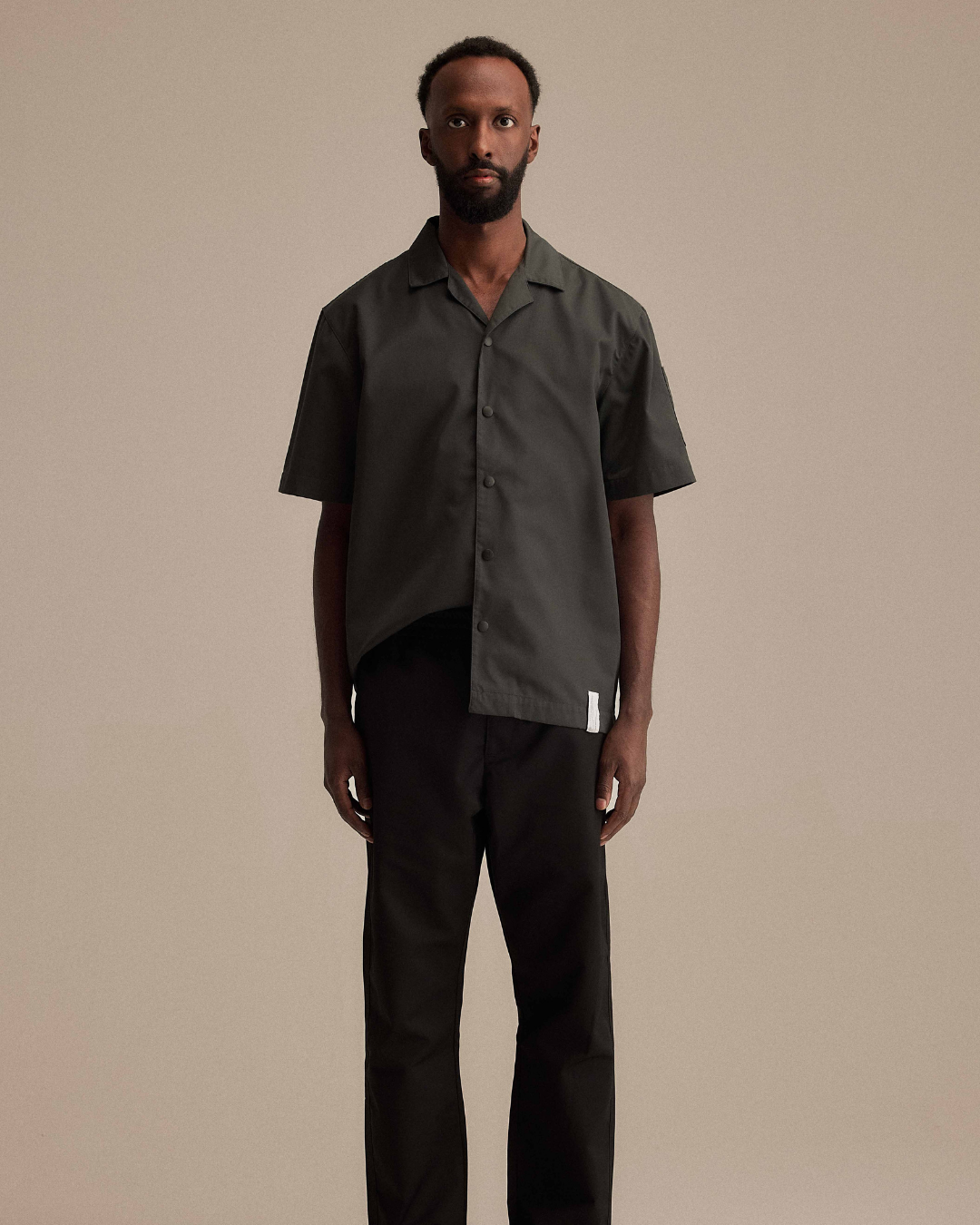 Smör Camp-Collar Jacket Charcoal