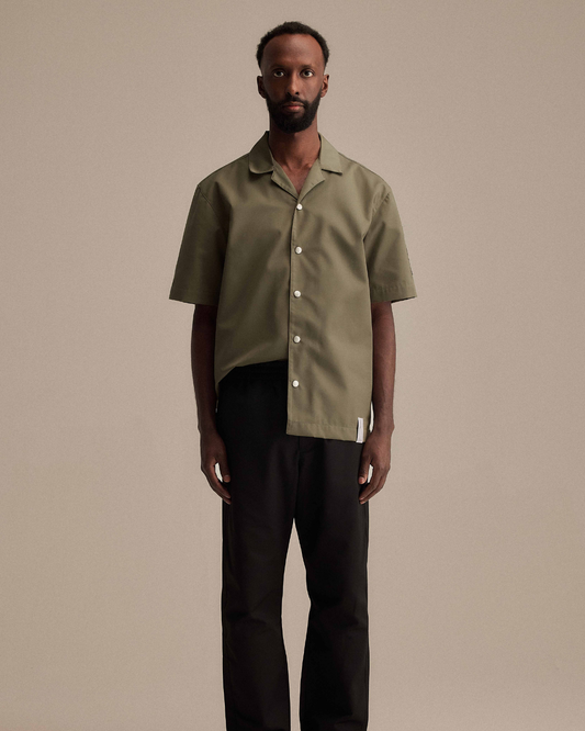 Smör Camp-Collar Jacket Olive