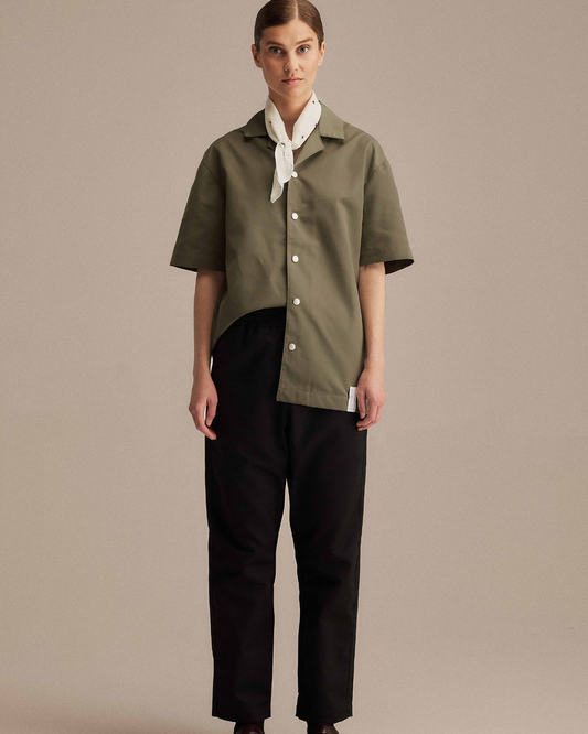 Smör Camp-Collar Jacket Olive