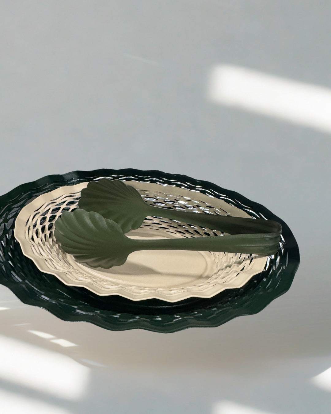 Salad Tong Forest Green