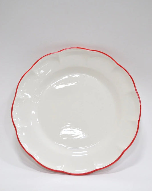 Dinner Plate Red Line