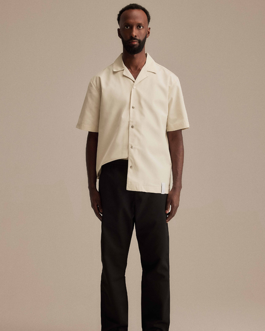 Smör Camp-Collar Jacket Tan