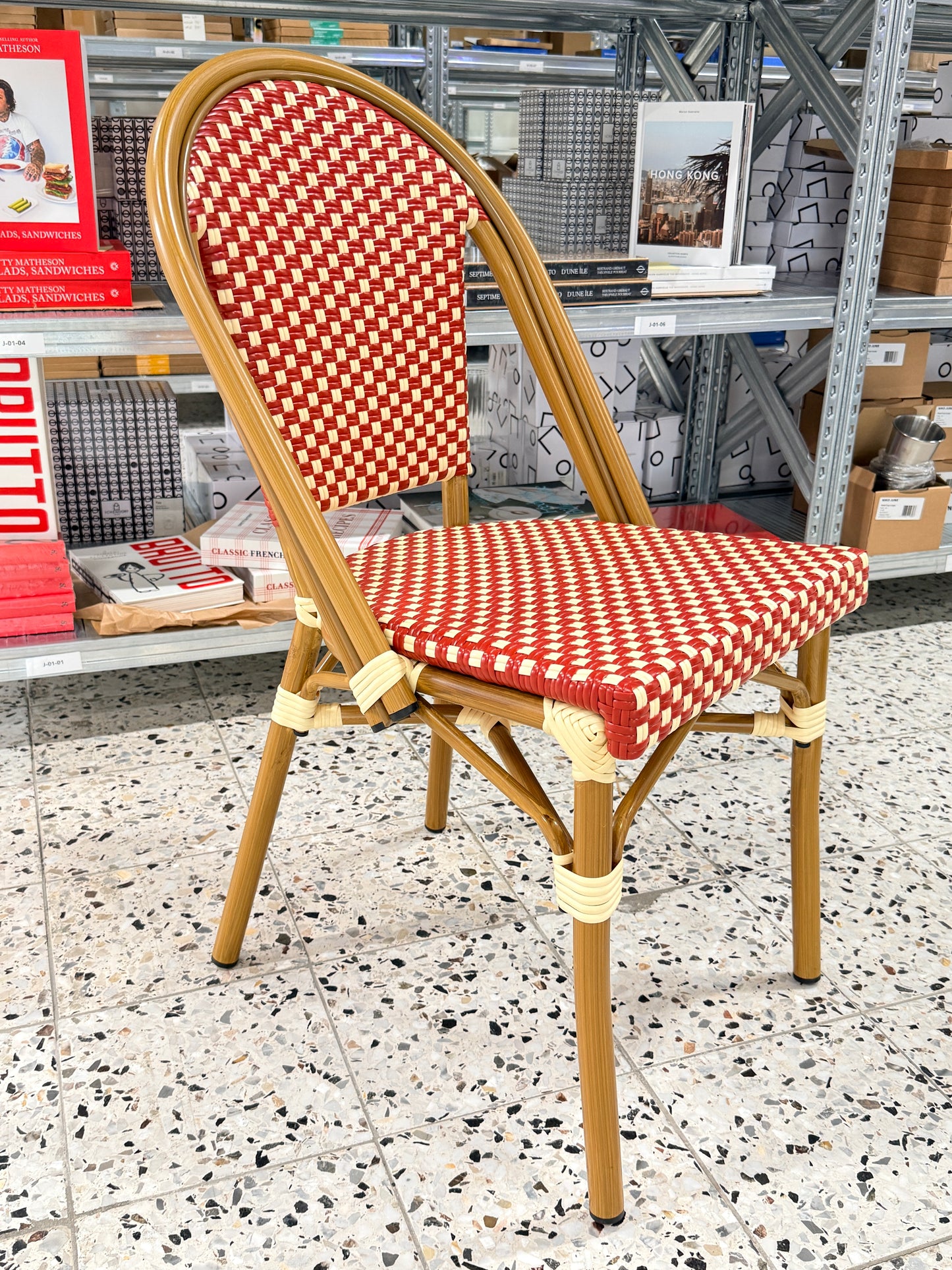 French Bistro Chair Red 2-p