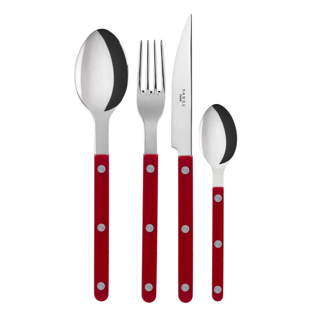 Sabre Cutlery Set Burgundy