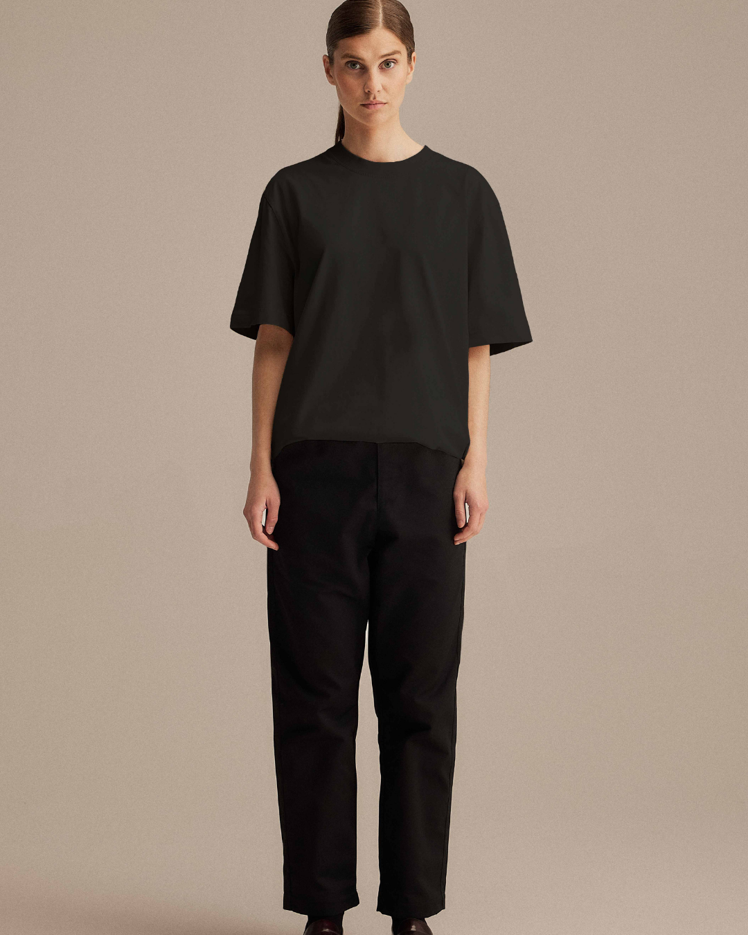 Relaxed Tee Smør Black