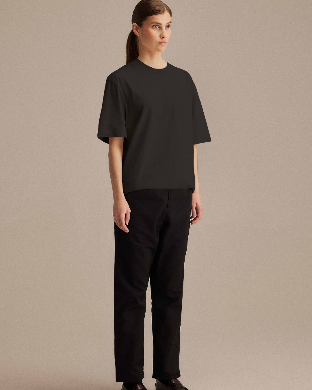 Relaxed Tee Smør Black