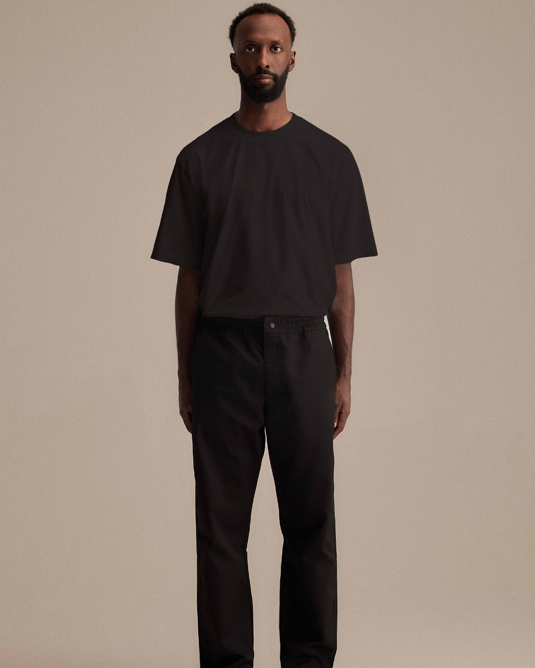 Relaxed Tee Smør Black