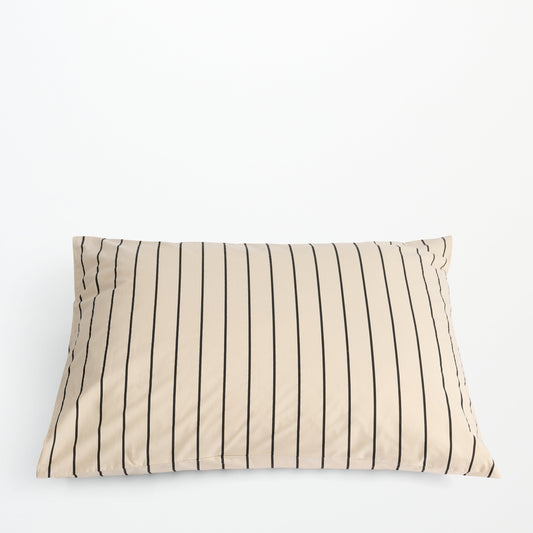Bongusta Percale pudebetræk Creme & Ink