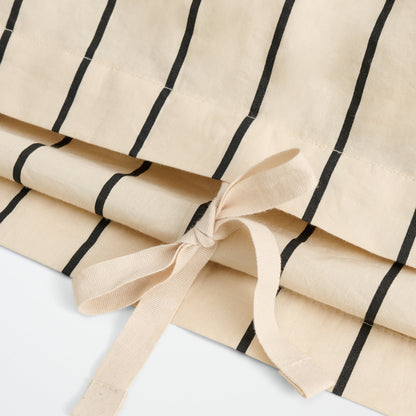 Bongusta Percale Duvet Cover Creme & Ink