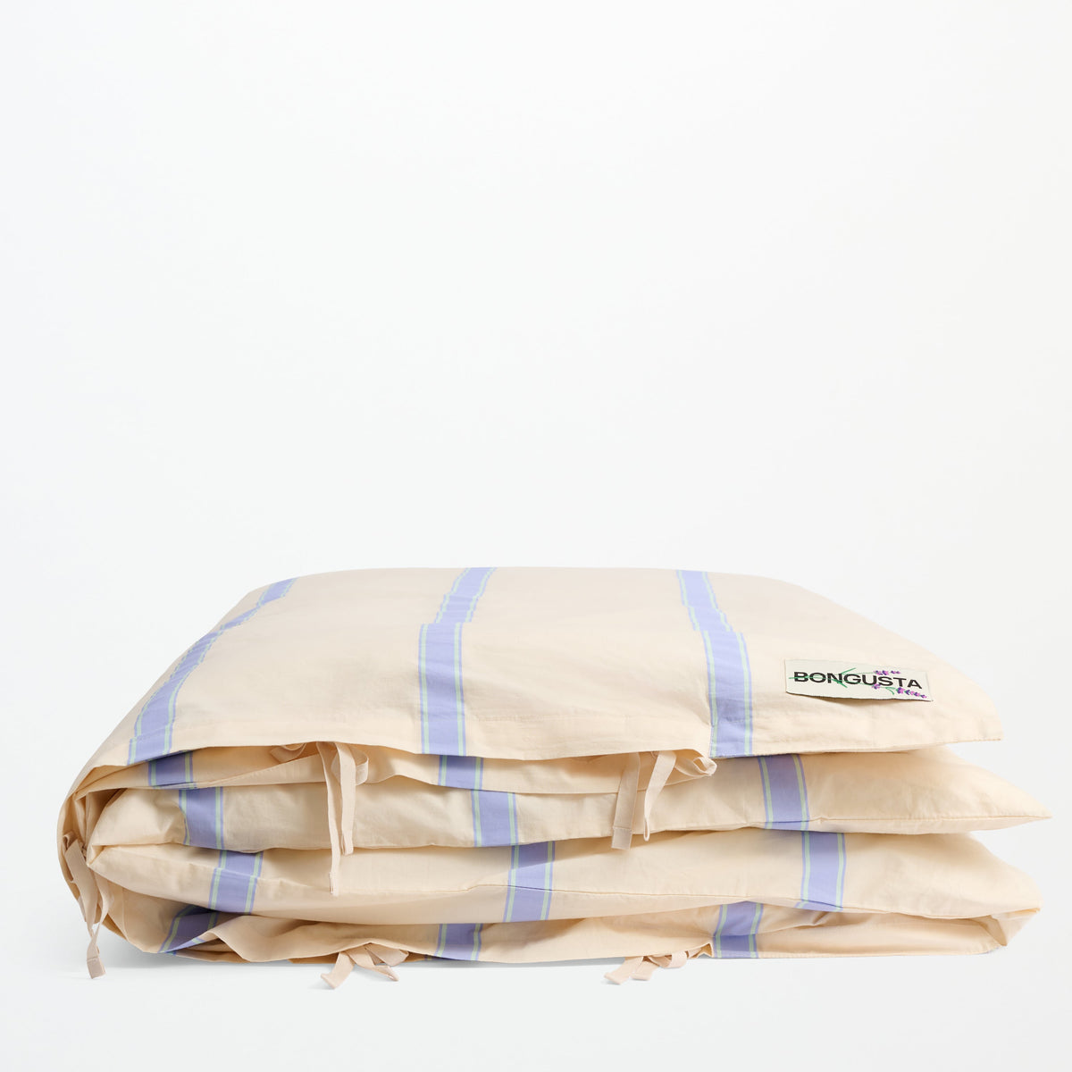 Bongusta Percale Duvet Cover Ivory, Lavender & Mint