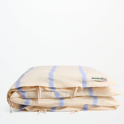 Bongusta Percale Duvet Cover Ivory, Lavender & Mint