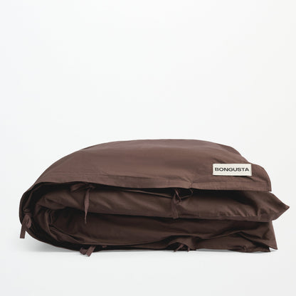 Bongusta Percale Duvet Cover Coffee