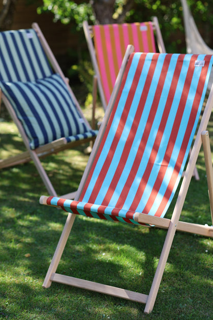 Französischer Liegestuhl aus Holz Biarritz