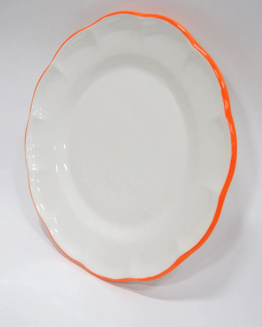 Dinner Plate Orange Line