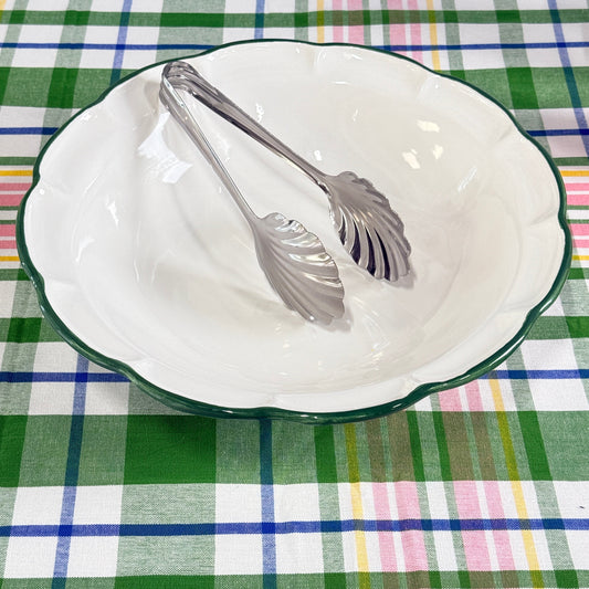 Salad Bowl Dark Green Line