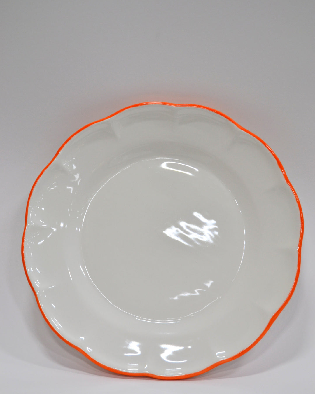 Dinner Plate Orange Line