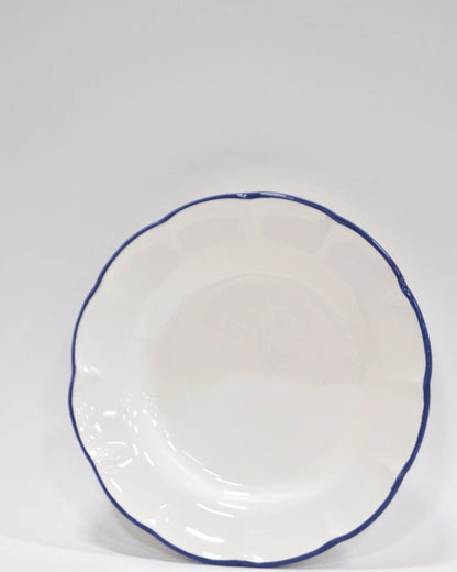 Pasta Plate Blue Line