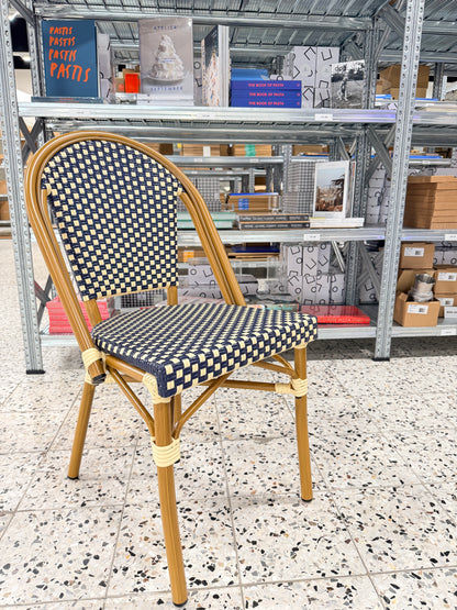 French Bistro Chair Blue 2-p