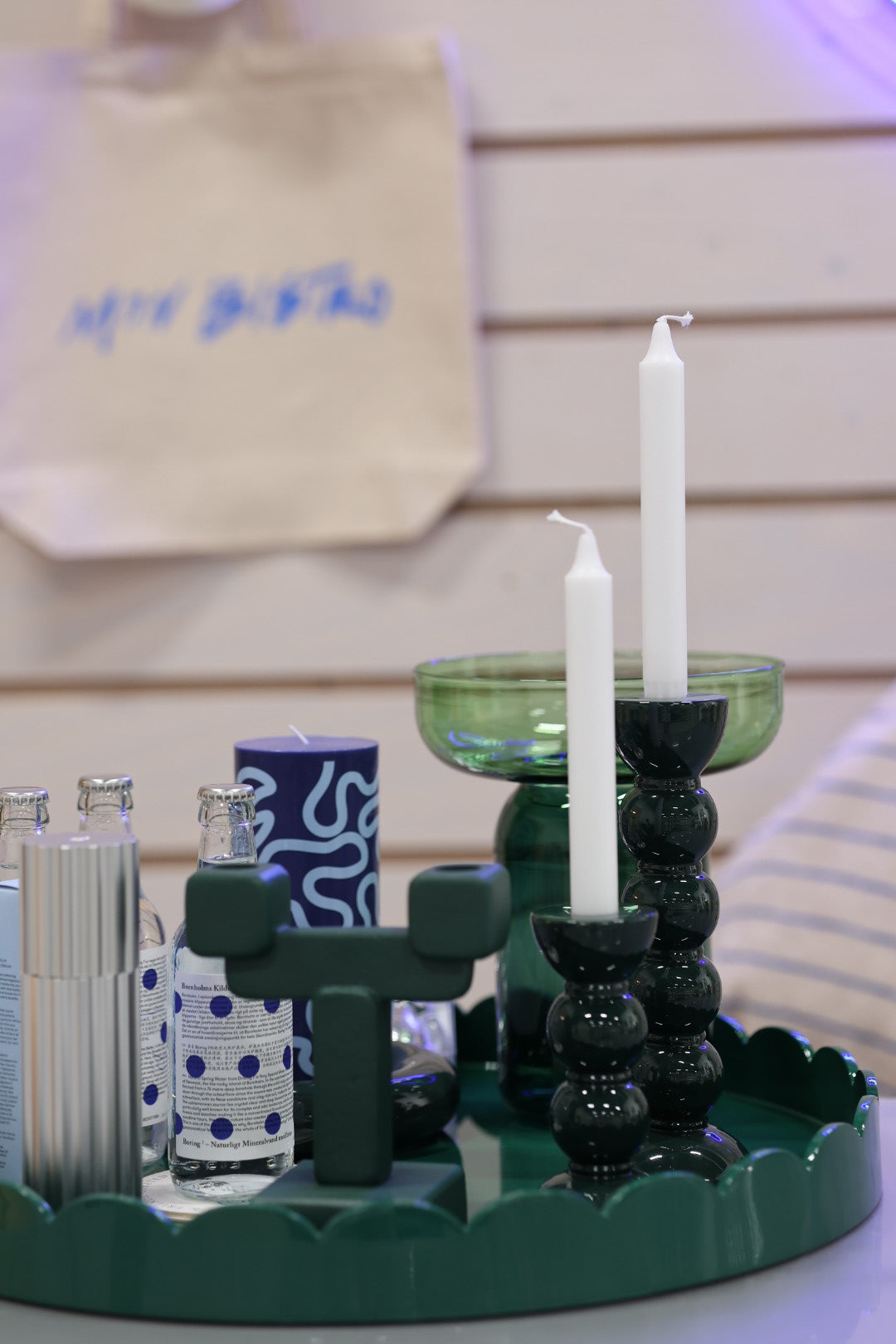 Bobbin Racing Green Candle Stick 14 cm