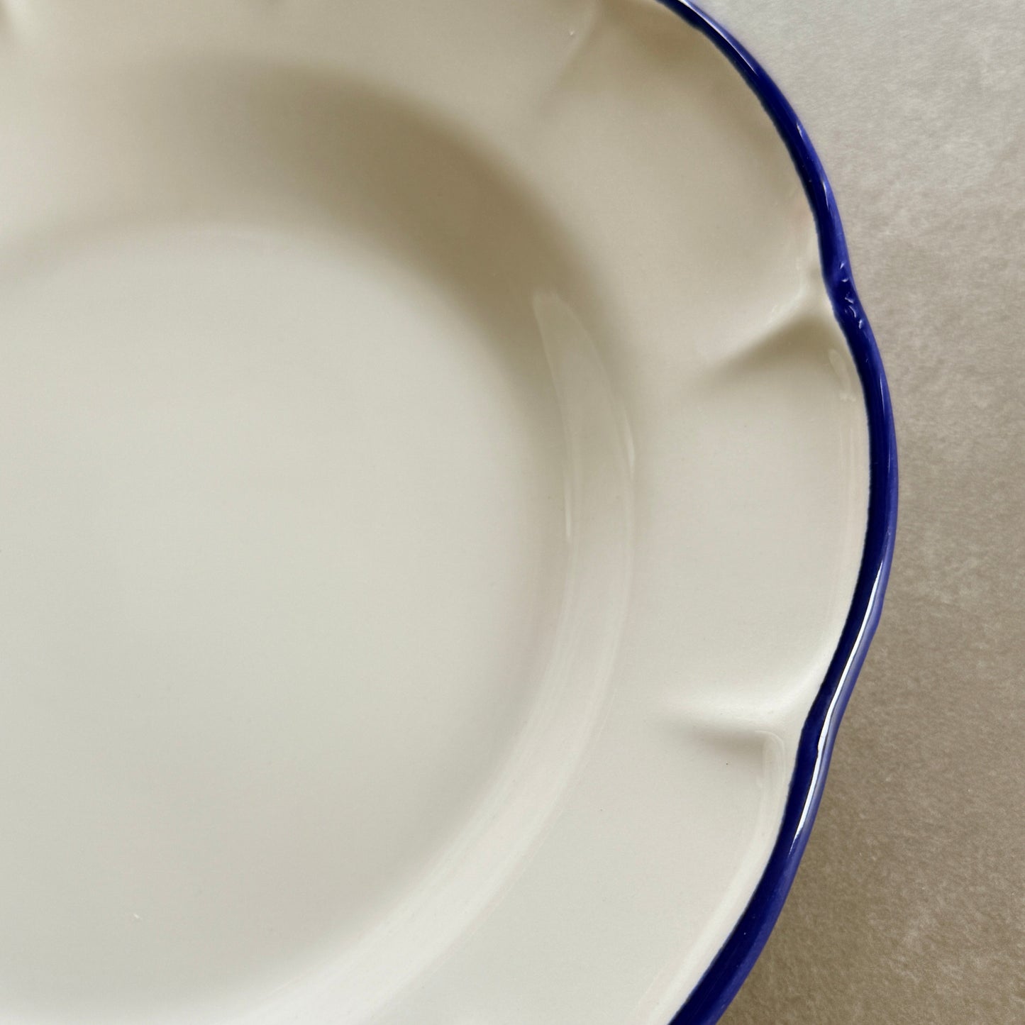 Pasta Plate Blue Line
