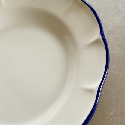Pasta Plate Blue Line