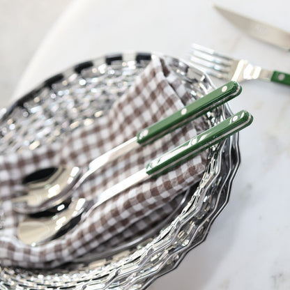 Set di posate da insalata Sabre, verde scuro