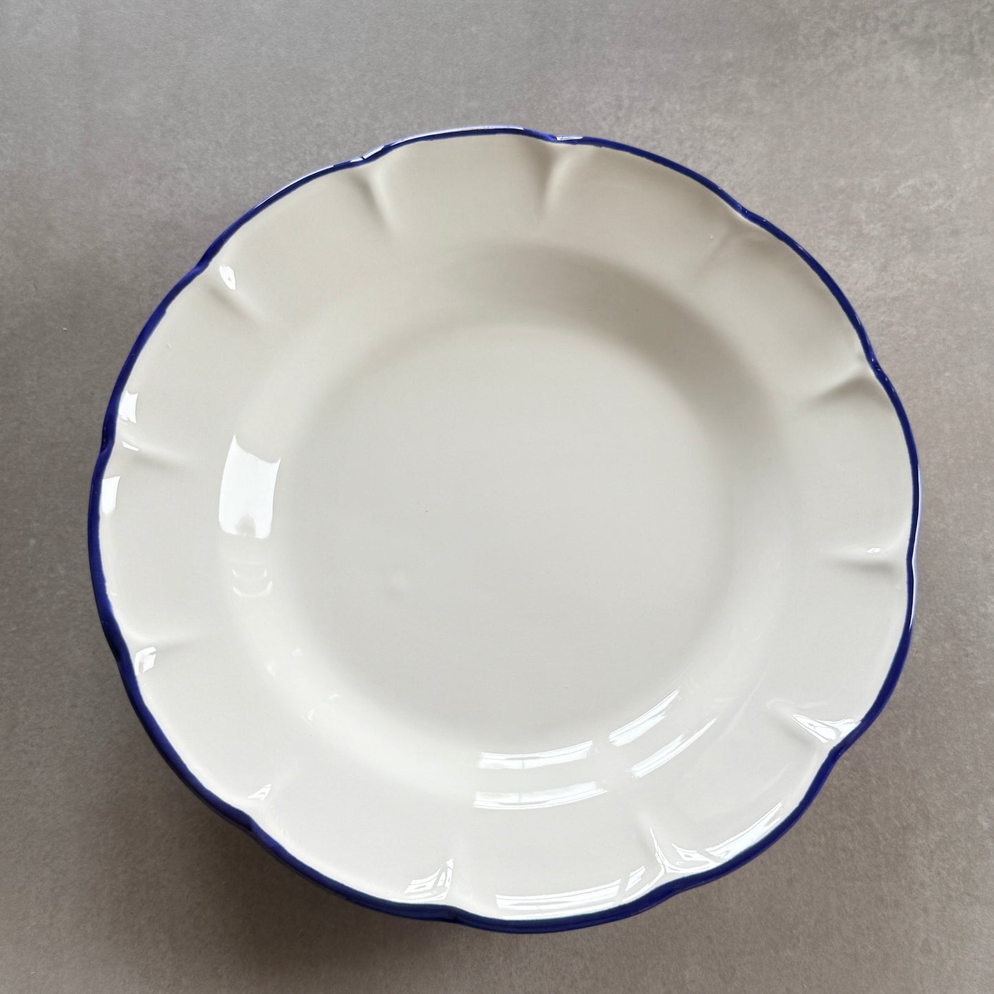 Pasta Plate Blue Line