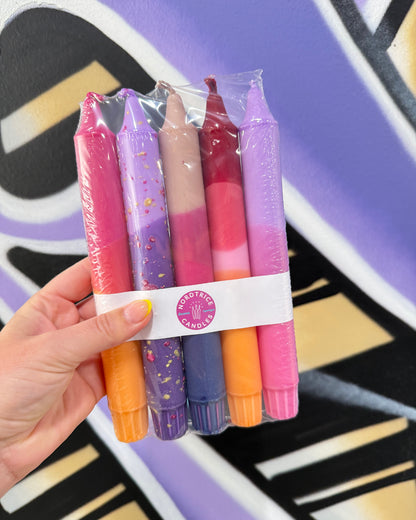Candles Pastel Party Sunset Mix 5-p