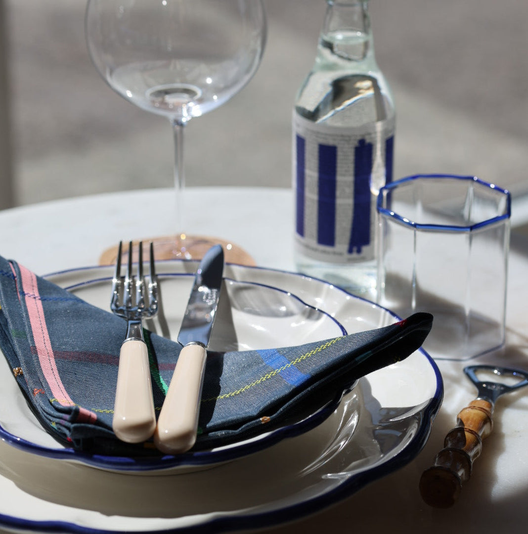 Octave Water Glass Blue