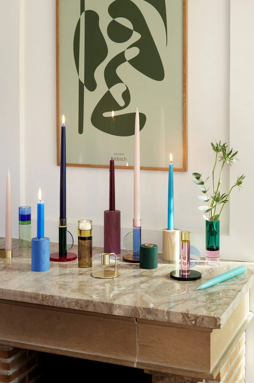 Astro Candle Holder Blue