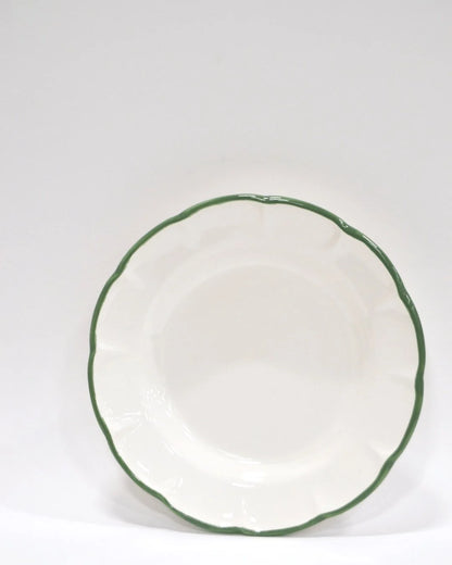 Pasta Plate Dark Green Line