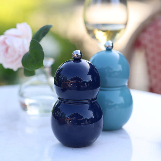 Small Bobbin Salt & Pepper Mill Navy Blue