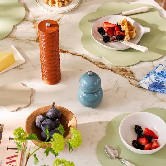 Small Bobbin Salt & Pepper Mill Chambray