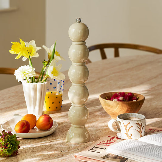 Big Bobbin Salt & Pepper Mill Beige