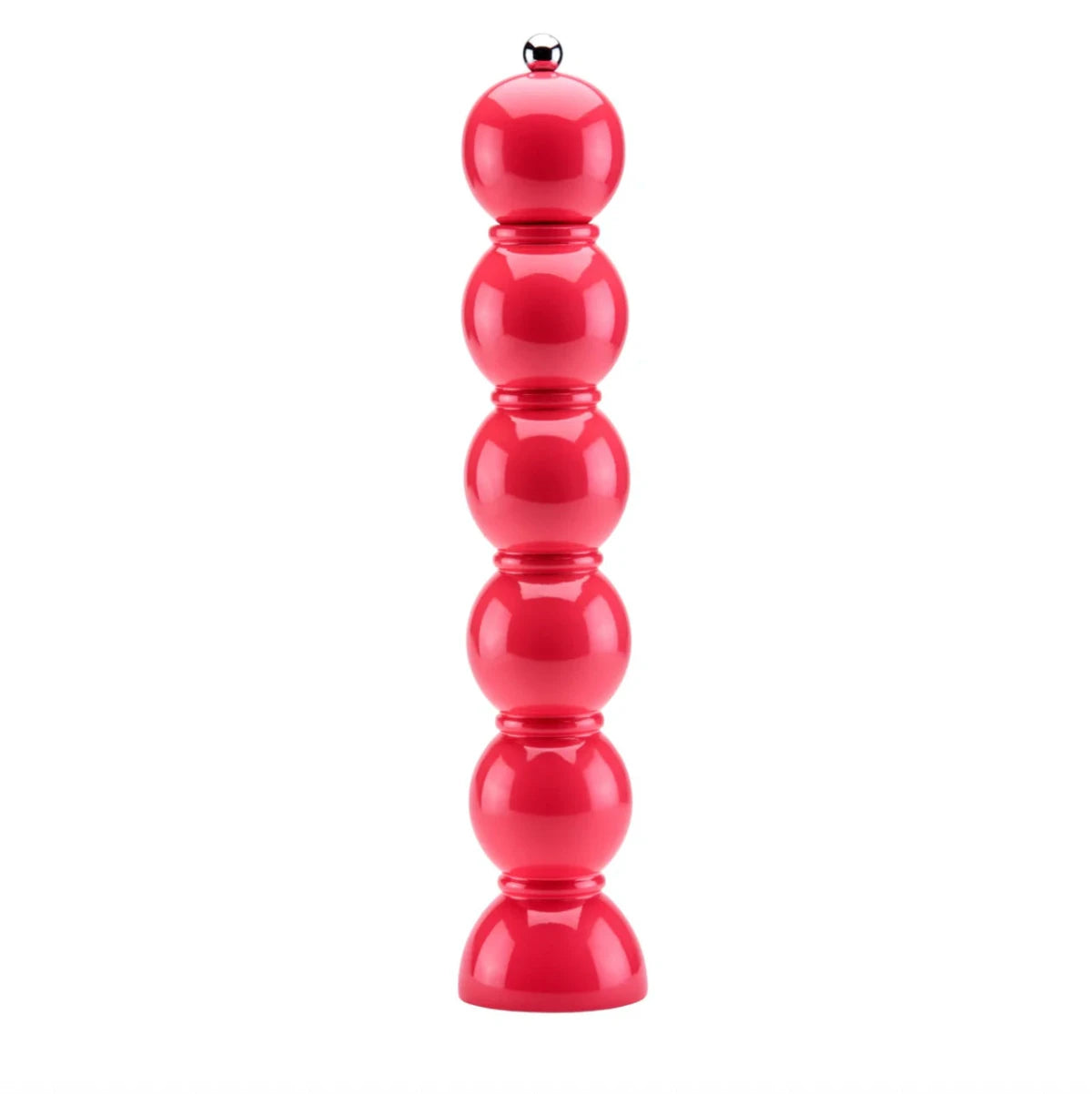 stor vattenmelonrosa pepparkvarn mot vit bakgrund