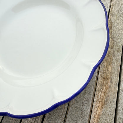Pasta Plate Blue Line