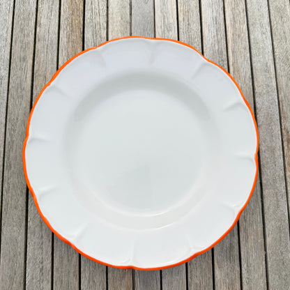 Pasta Plate Orange Line