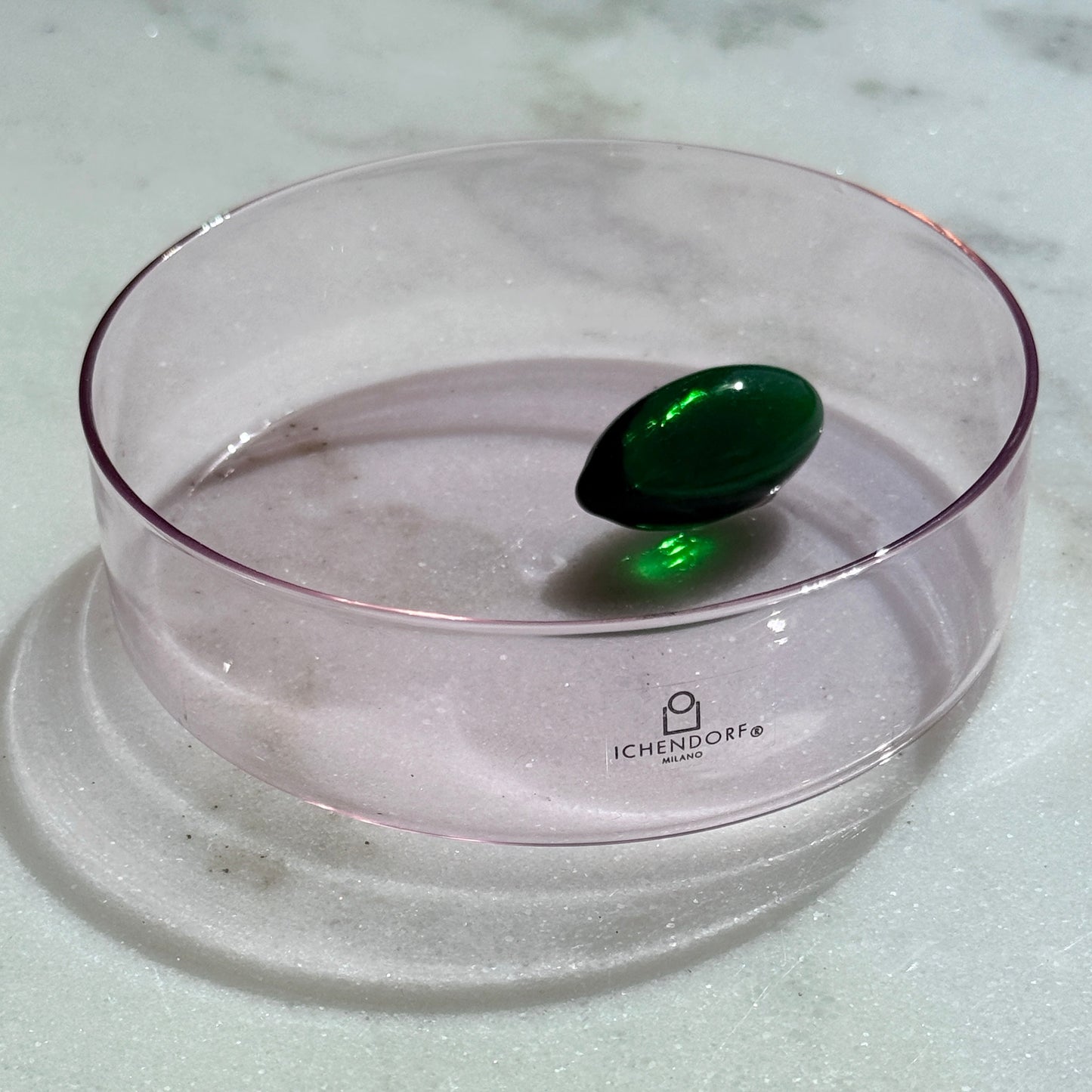 Purple Little Bowl with Green Olive