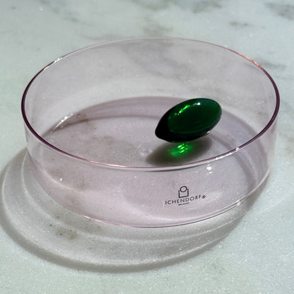 Purple Little Bowl with Green Olive