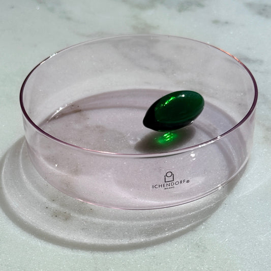 Purple Little Bowl with Green Olive