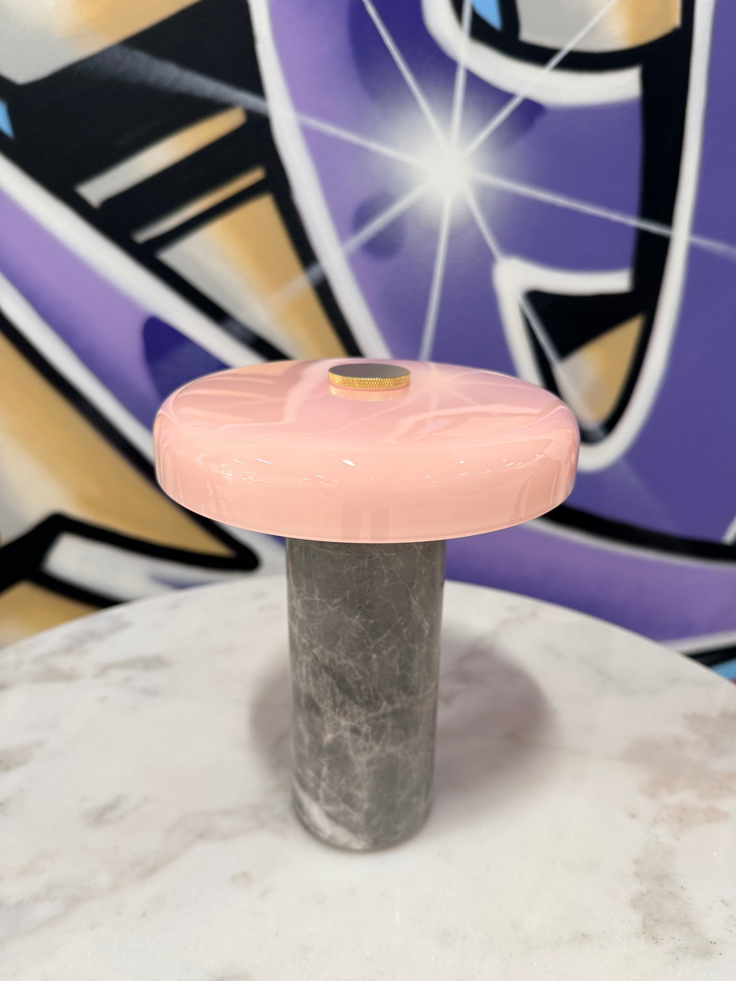 Tragbare Reiselampe Silberrosa