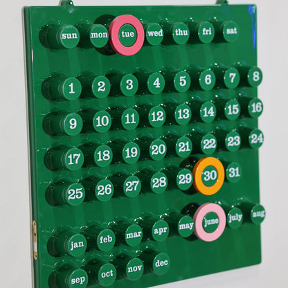 Ring a Date Calendar Green