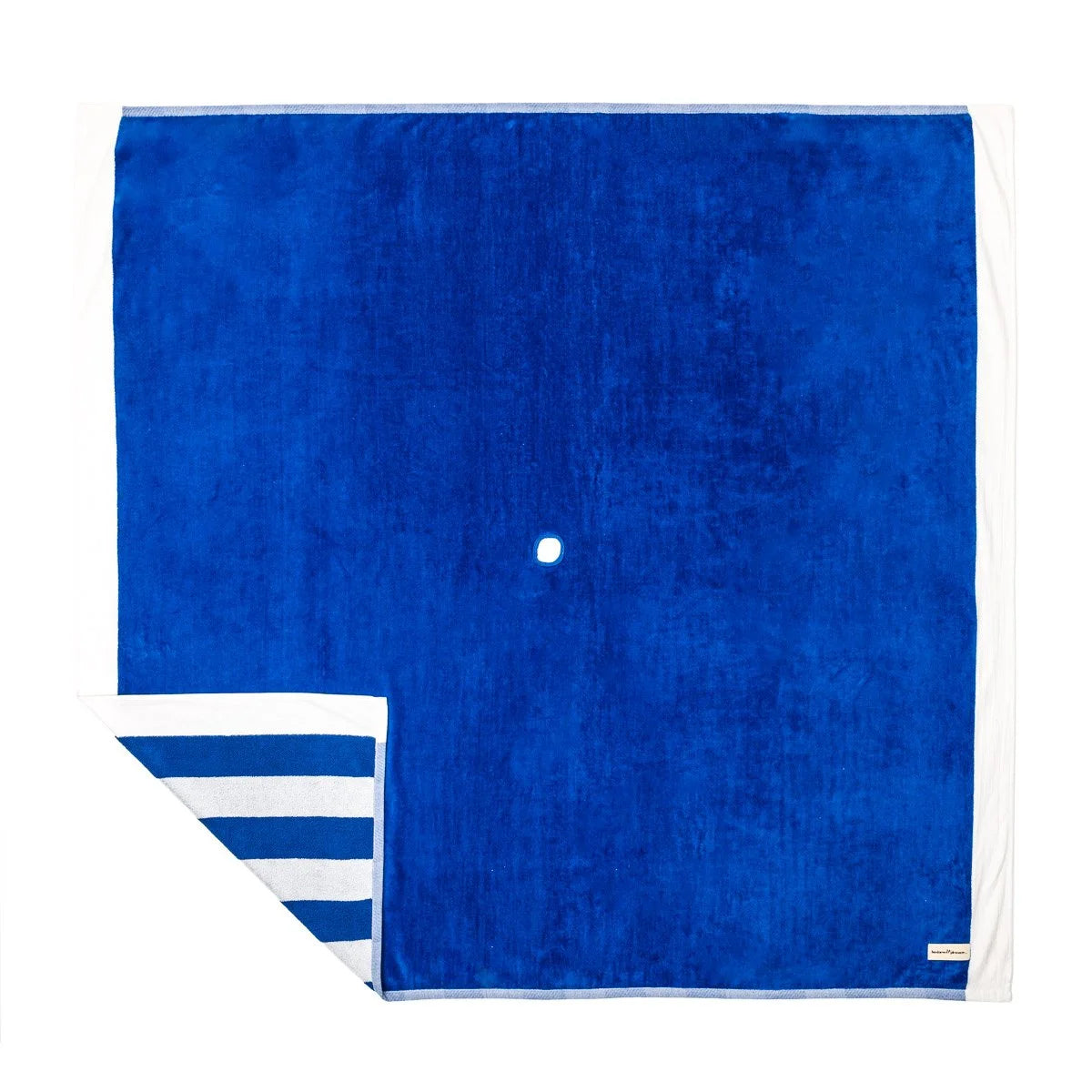 Beach Blanket Mediterranean Blue Stripe