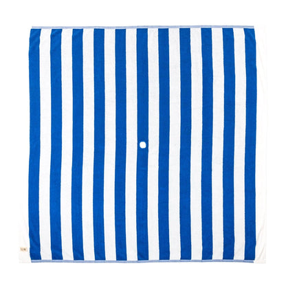 Beach Blanket Mediterranean Blue Stripe
