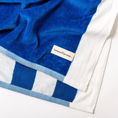 Beach Blanket Mediterranean Blue Stripe