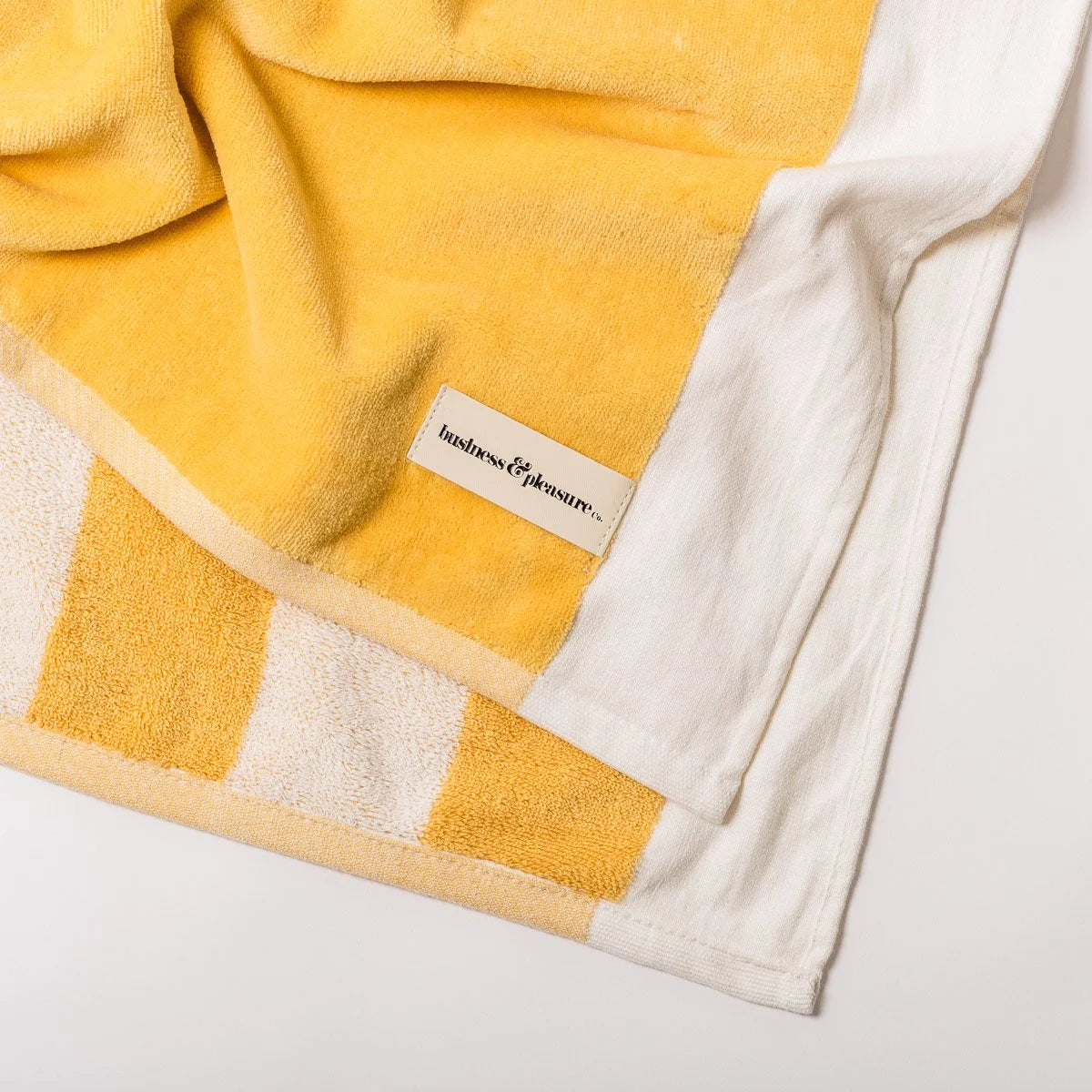 Beach Blanket Mimosa Yellow Stripe