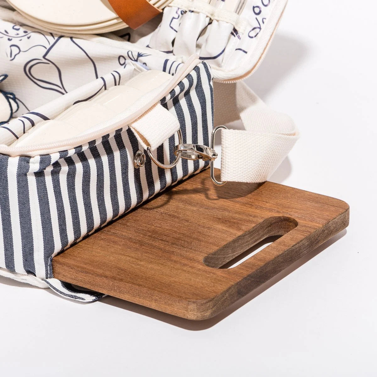 Picnic Set Navy Blue Stripe