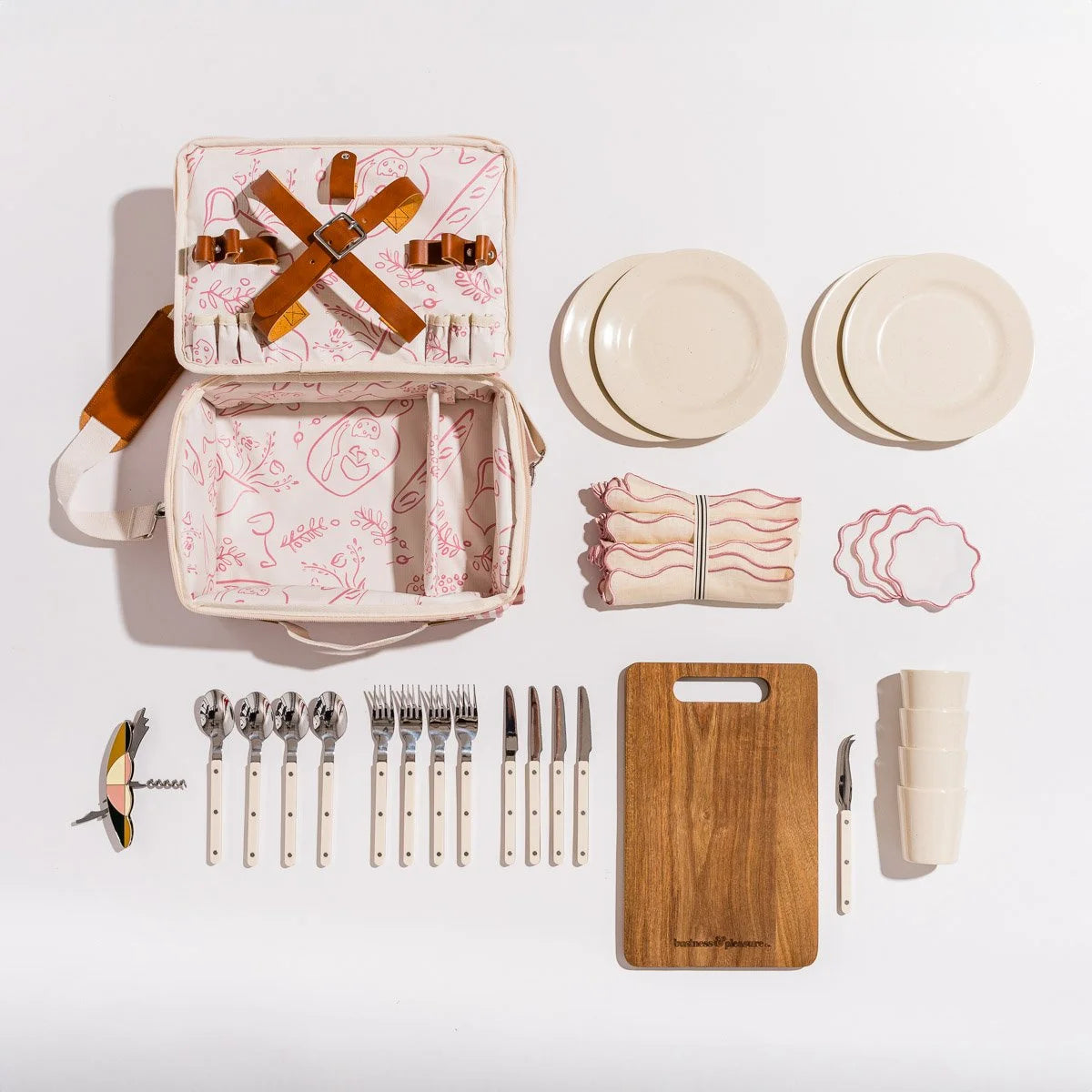 Picnic Set Pink Stripe