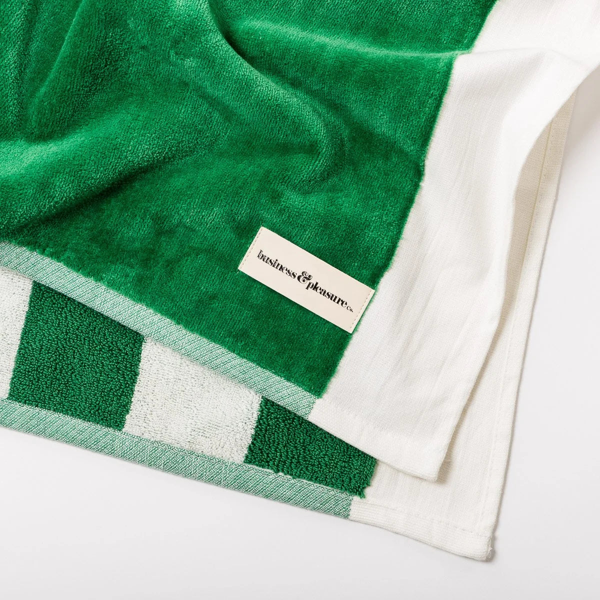 Beach Towel Canyon Green Stripe