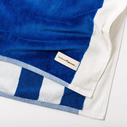 Beach Towel Mediterranean Blue Stripe